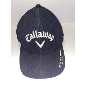 Calloway V Black White Adjustable Ball Cap Excellent Condition